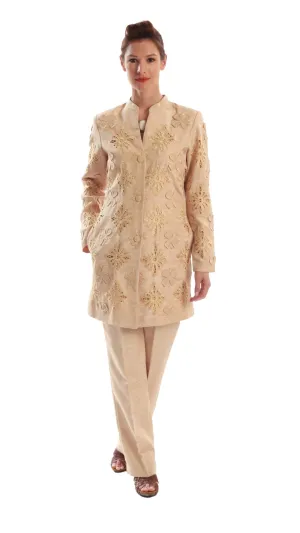 3D Floral 3PC Pant Suit