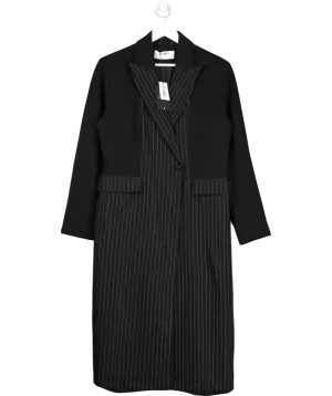 4th & Reckless Black Libby Pinstripe Coat UK 14