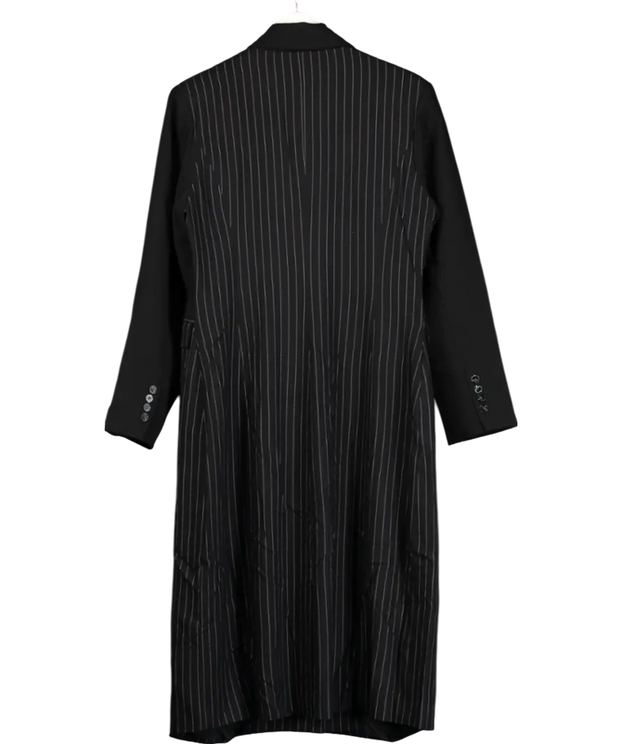 4th & Reckless Black Libby Pinstripe Coat UK 14