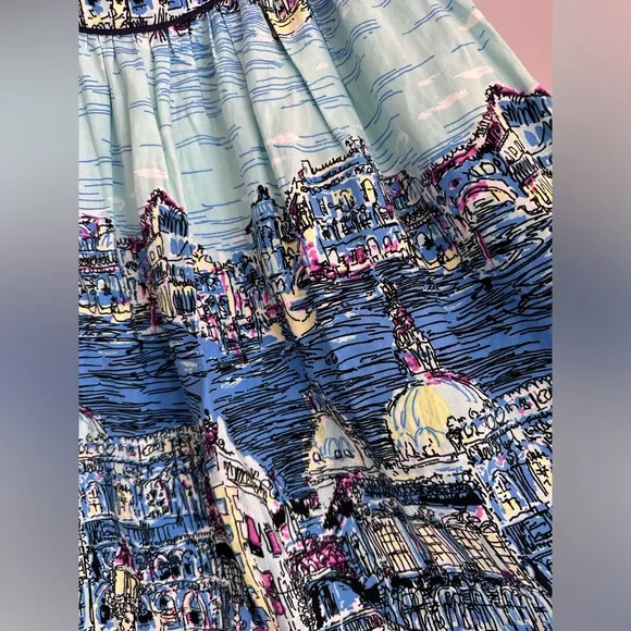52 Conversations by Anthropologie - Colloquial A-Line Venice Skirt - Size 2P