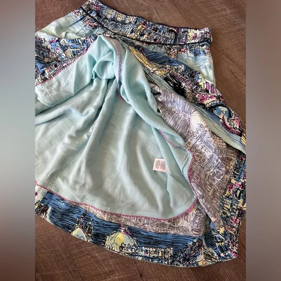 52 Conversations by Anthropologie - Colloquial A-Line Venice Skirt - Size 2P
