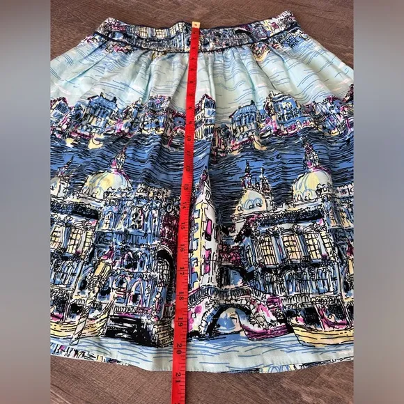 52 Conversations by Anthropologie - Colloquial A-Line Venice Skirt - Size 2P