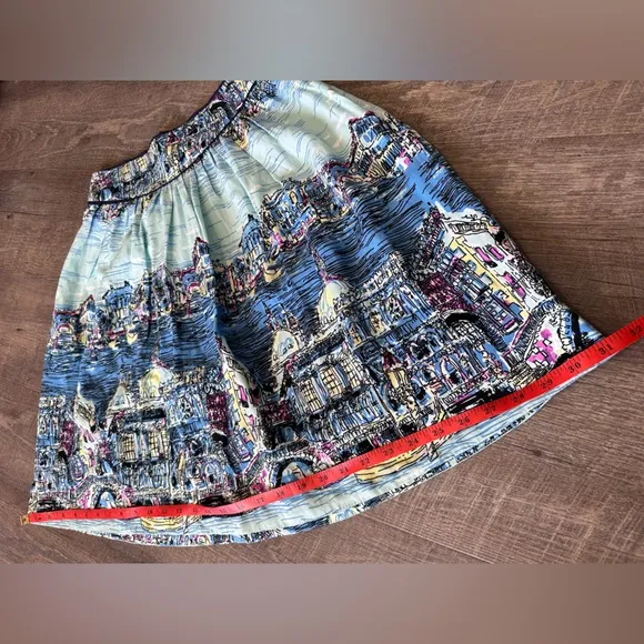 52 Conversations by Anthropologie - Colloquial A-Line Venice Skirt - Size 2P