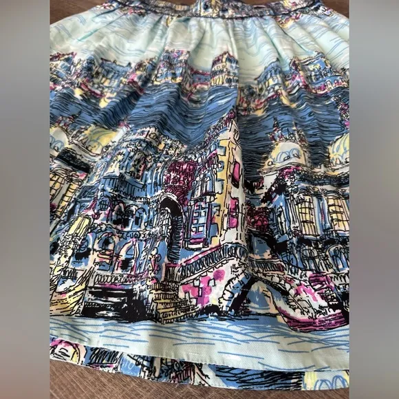 52 Conversations by Anthropologie - Colloquial A-Line Venice Skirt - Size 2P