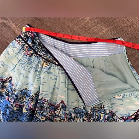 52 Conversations by Anthropologie - Colloquial A-Line Venice Skirt - Size 2P