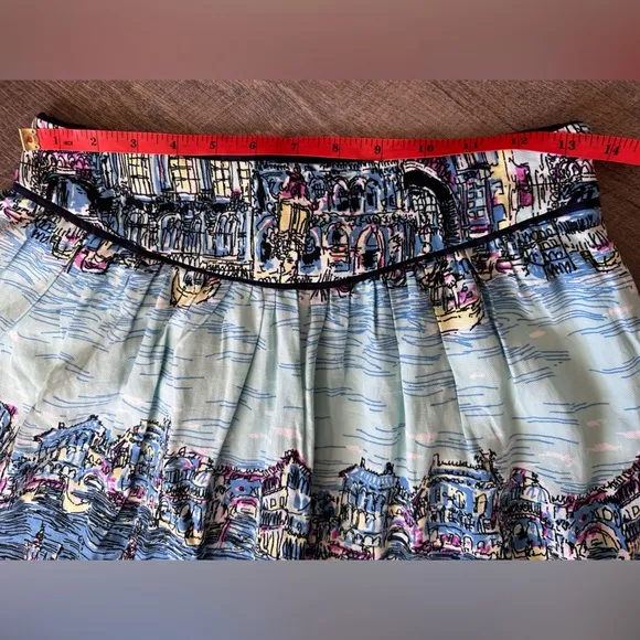 52 Conversations by Anthropologie - Colloquial A-Line Venice Skirt - Size 2P