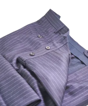 $890 ERMENEGILDO ZEGNA - Navy WOOL Chalk Stripe Dress Pants - 42W (60EU)