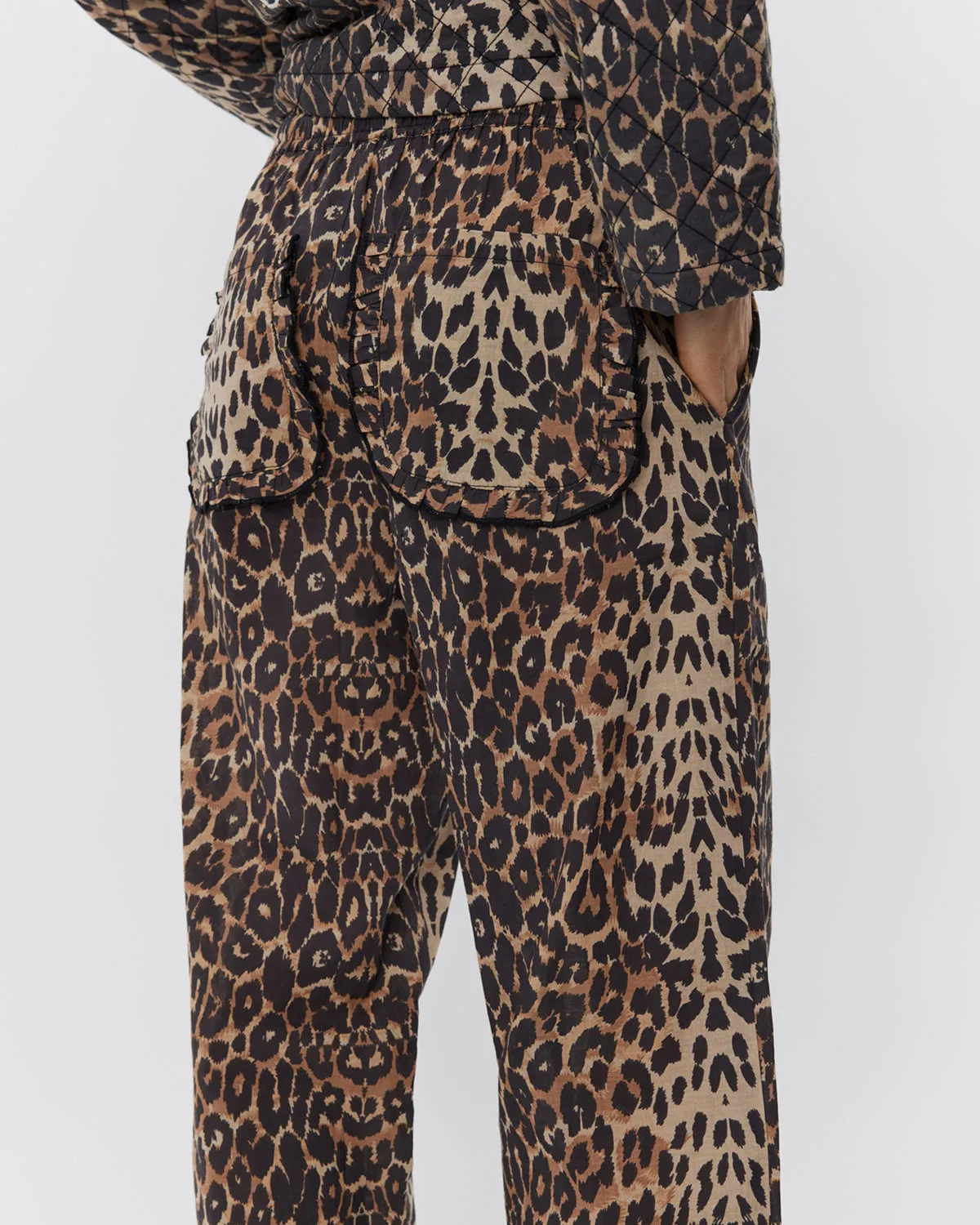 ABIGAILESW TROUSERS - Leopard
