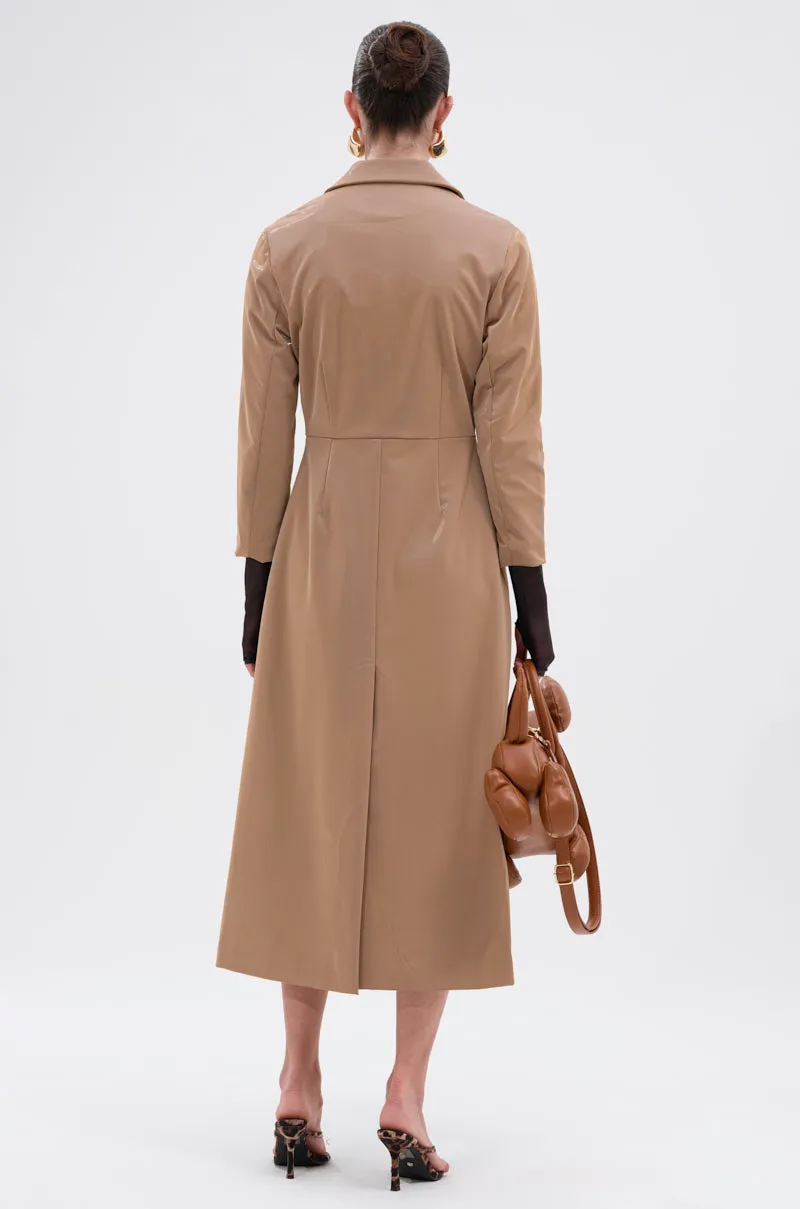 AFTER HOURS LIQUID VELVET TRENCH