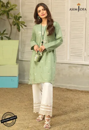 AJES-02 | Asim Jofa AJ Essentials Summer Collection 2022 | Embroidered Cotton Suits Unstitched 2 Piece