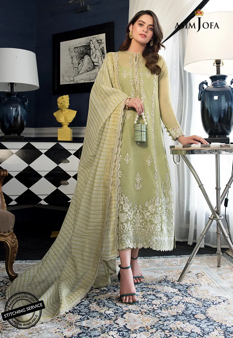 AJIM-10 Asim Jofa The Iqra & Minal Edit Winter Collection 2022 | Unstitched Embroidered Cotton Suits
