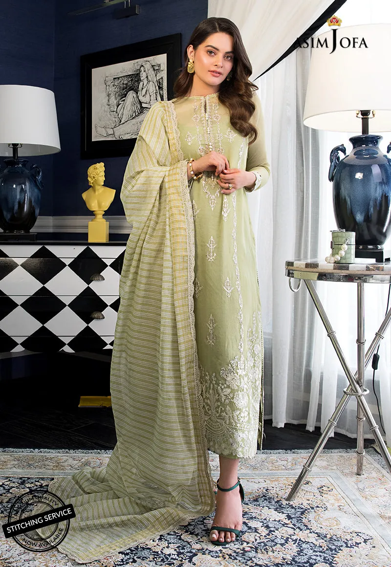AJIM-10 Asim Jofa The Iqra & Minal Edit Winter Collection 2022 | Unstitched Embroidered Cotton Suits