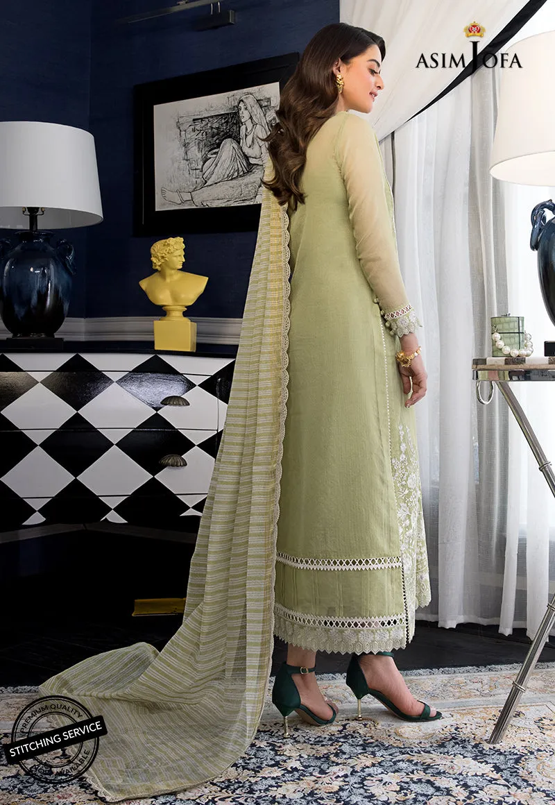 AJIM-10 Asim Jofa The Iqra & Minal Edit Winter Collection 2022 | Unstitched Embroidered Cotton Suits