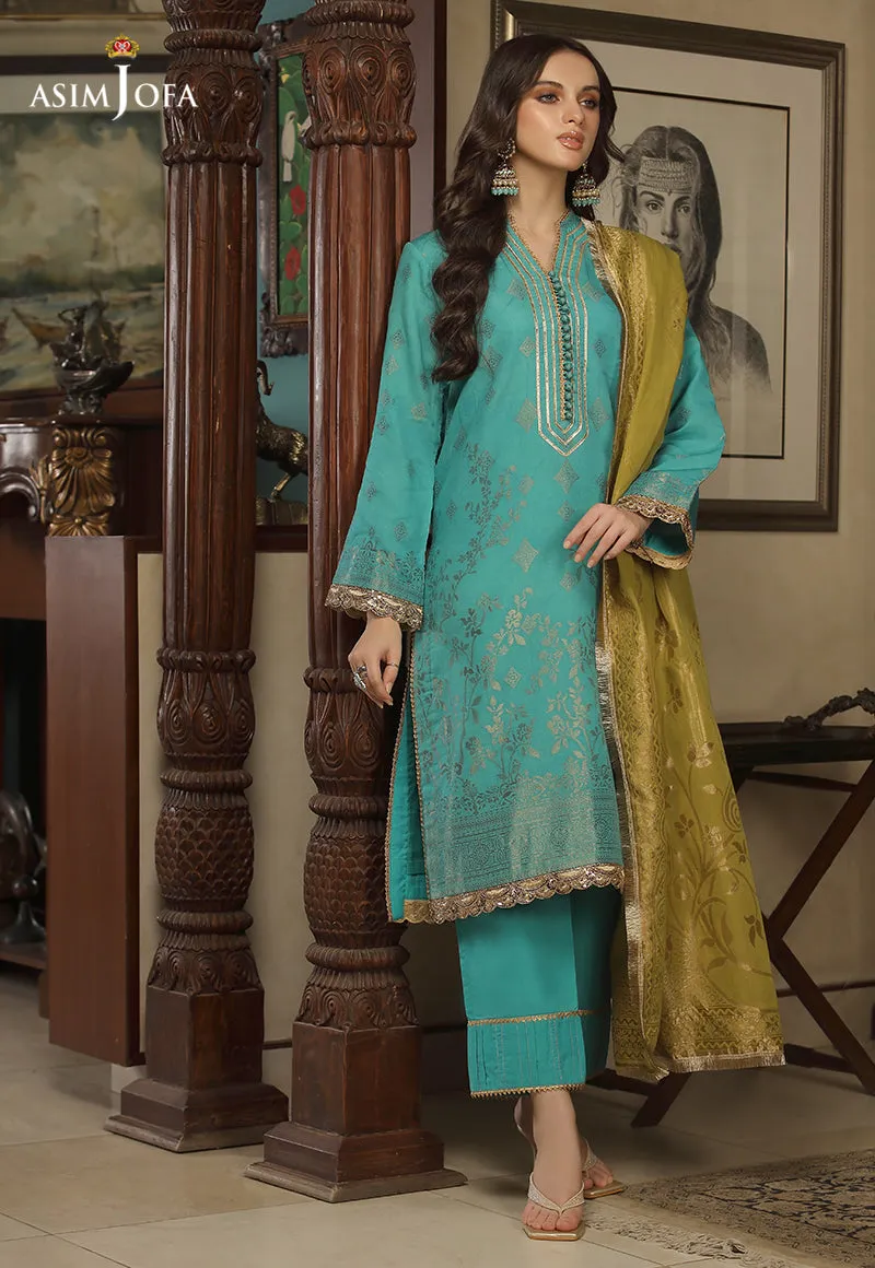 AJJD-08 | Asim Jofa Jacquard Eid Edition 2022 | Stitched RTW Jacquard Suits