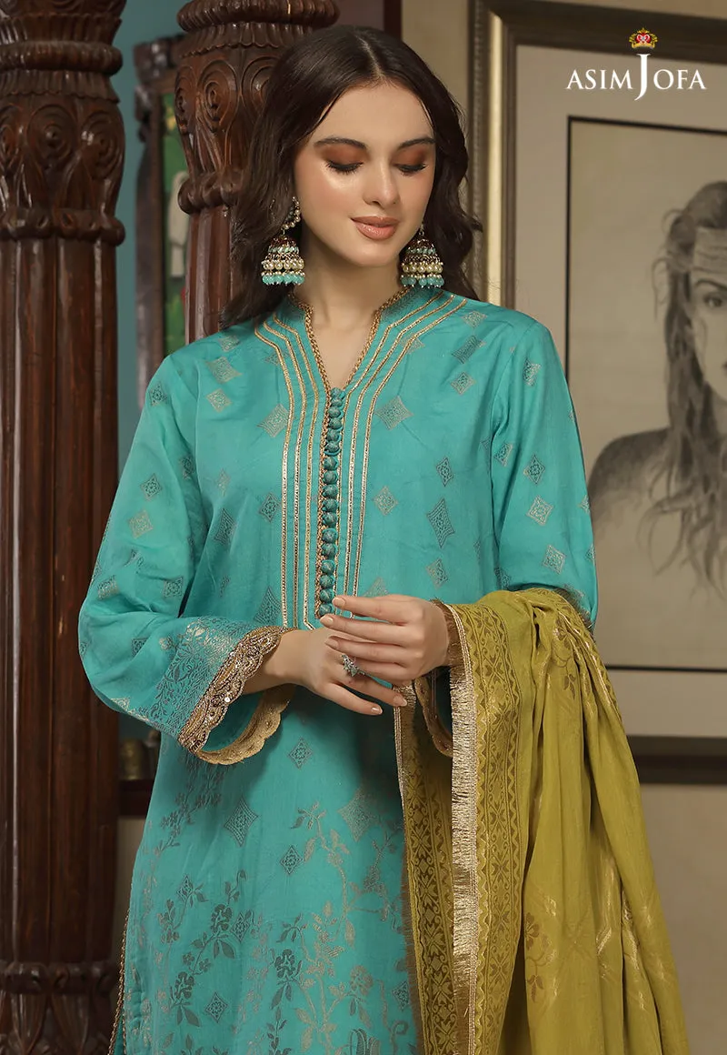 AJJD-08 | Asim Jofa Jacquard Eid Edition 2022 | Stitched RTW Jacquard Suits