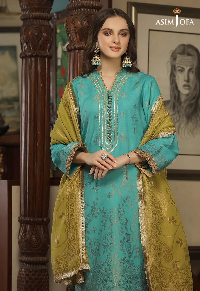 AJJD-08 | Asim Jofa Jacquard Eid Edition 2022 | Stitched RTW Jacquard Suits