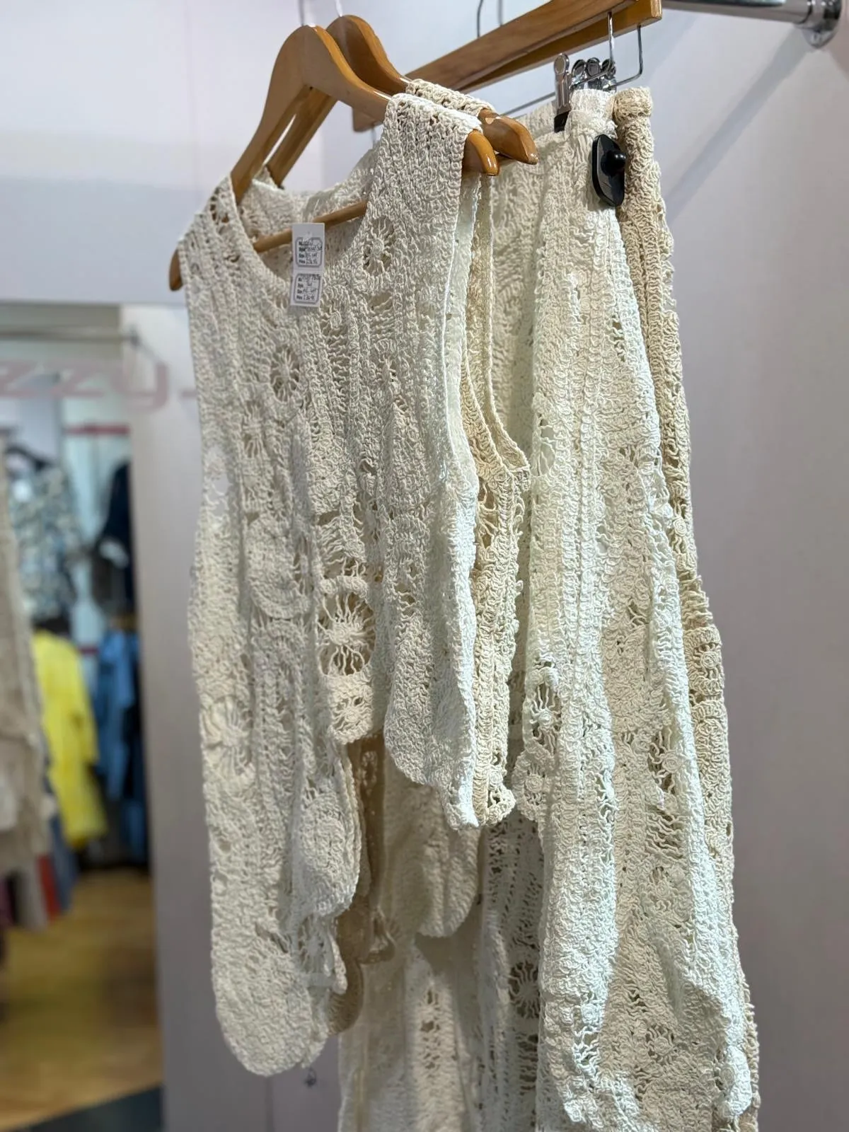 Annie Crochet Skirt Suit