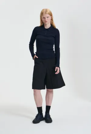 ANNIKA | SHORTS FLORA MATELASS… BLACK