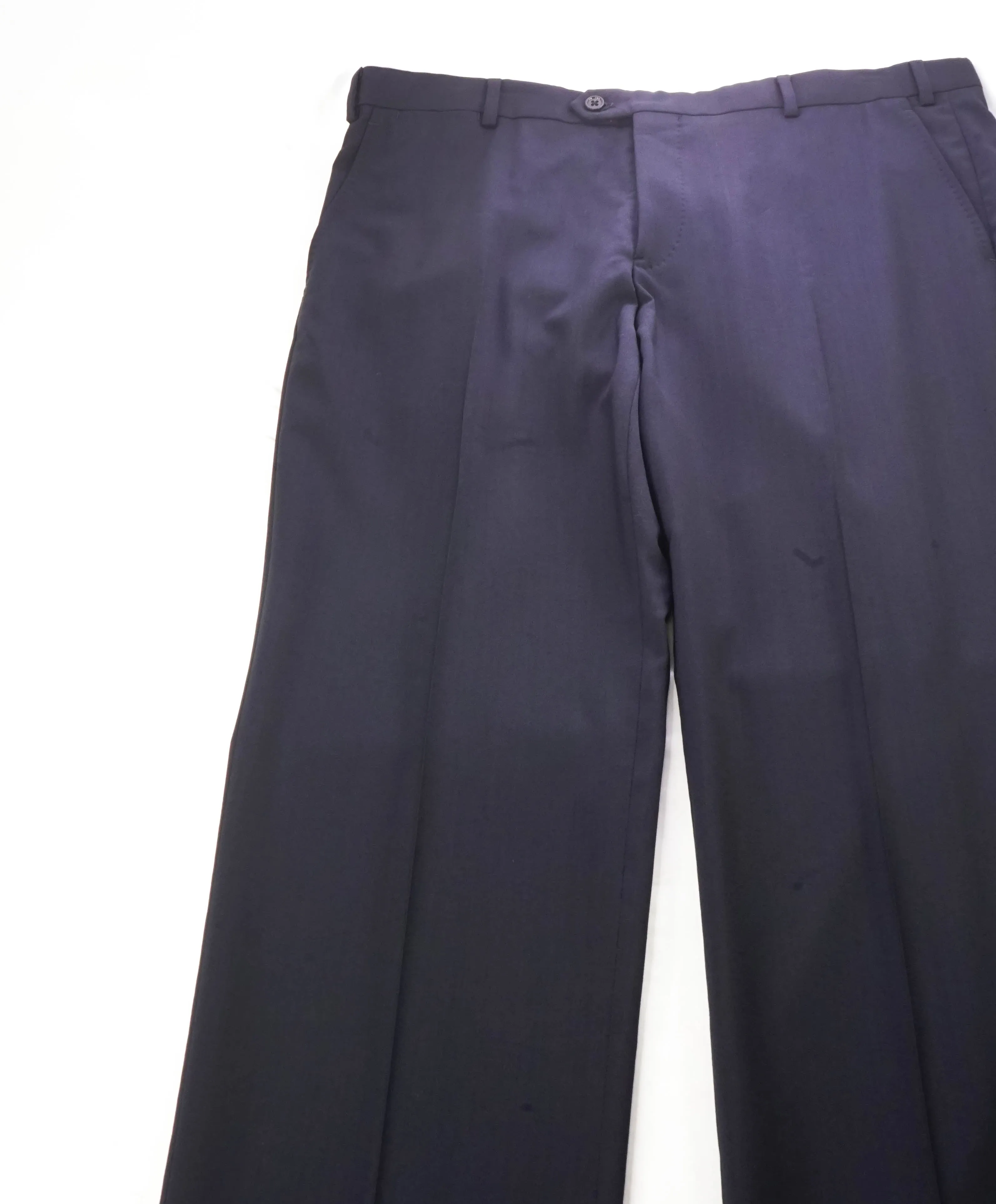 ARMANI COLLEZIONI - Navy *CLOSET STAPLE* Wool Flat Front Dress Pants - 37W
