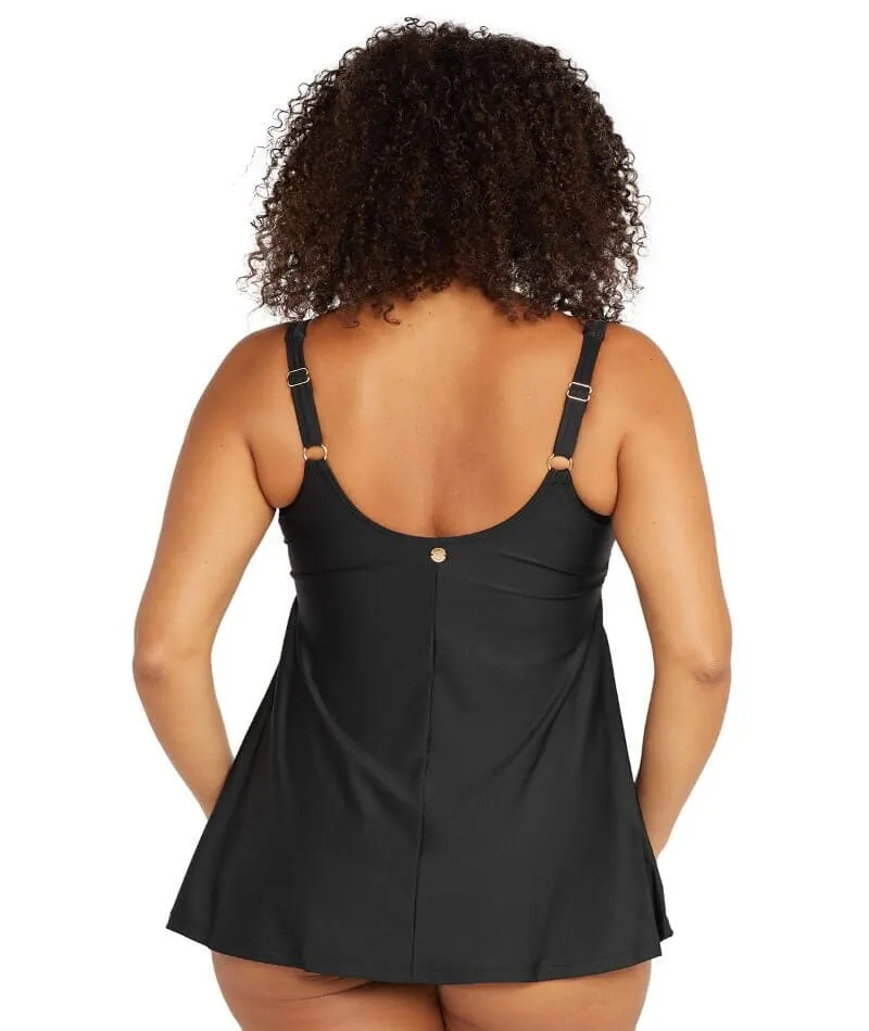 Artesands Recycled Hues Delacroix Cross Over D-G Cup Swimdress - Black