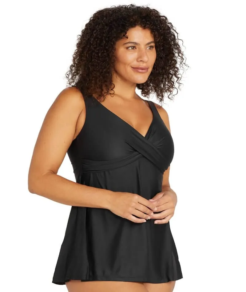 Artesands Recycled Hues Delacroix Cross Over D-G Cup Swimdress - Black