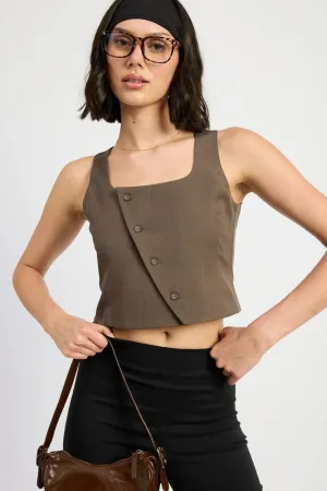 Asymmetric Vest Top