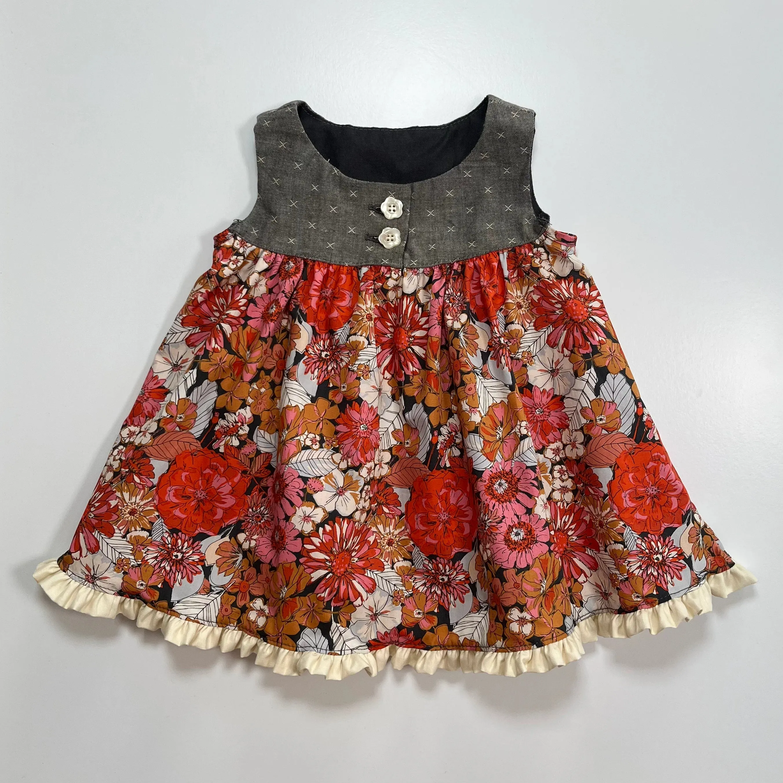 Avery Red Floral Top
