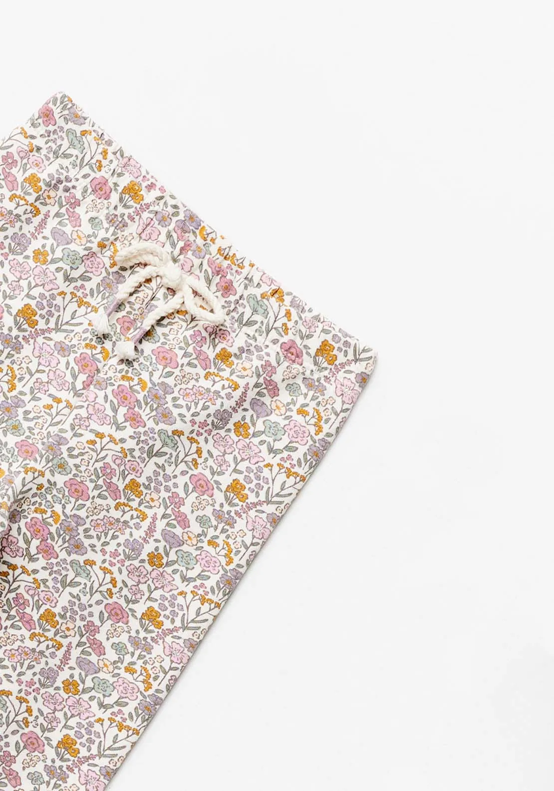Baby Girl Floral  Trousers - Beige