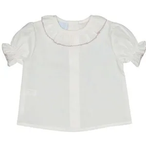 Baby Girls Ivory Frill Collar Blouse