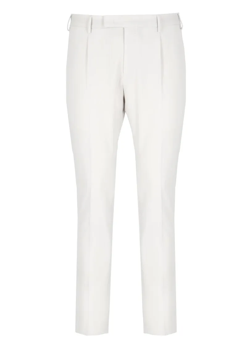 Beige Cotton Trousers