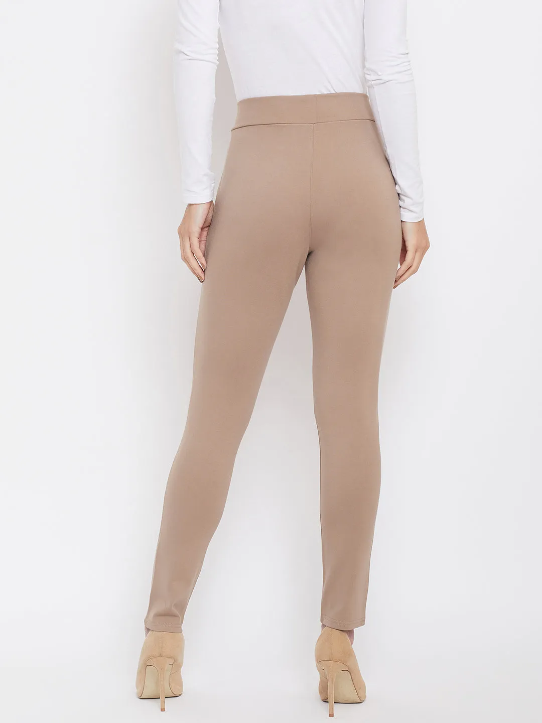 Beige Knitted Trousers