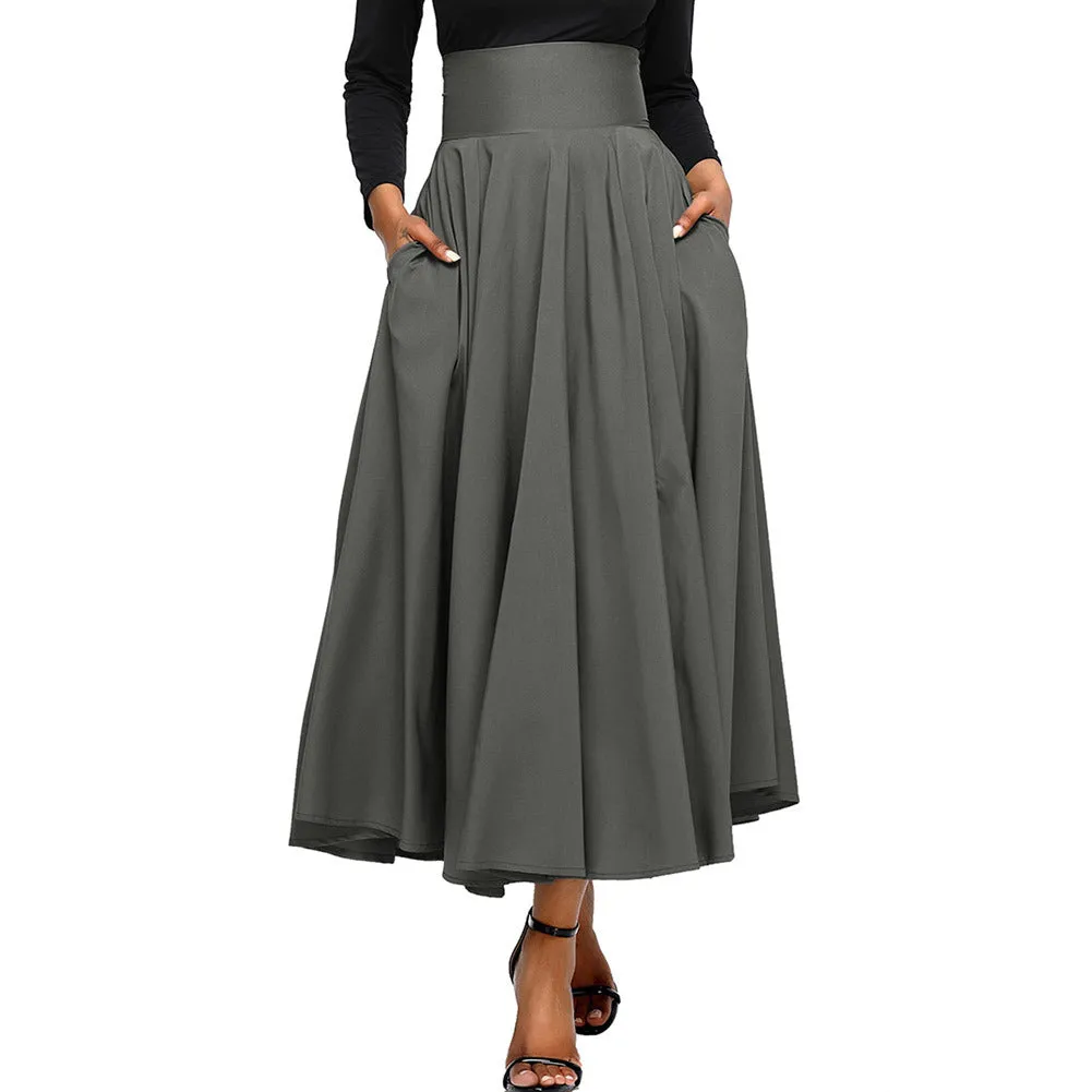 Belted Maxi Skirt