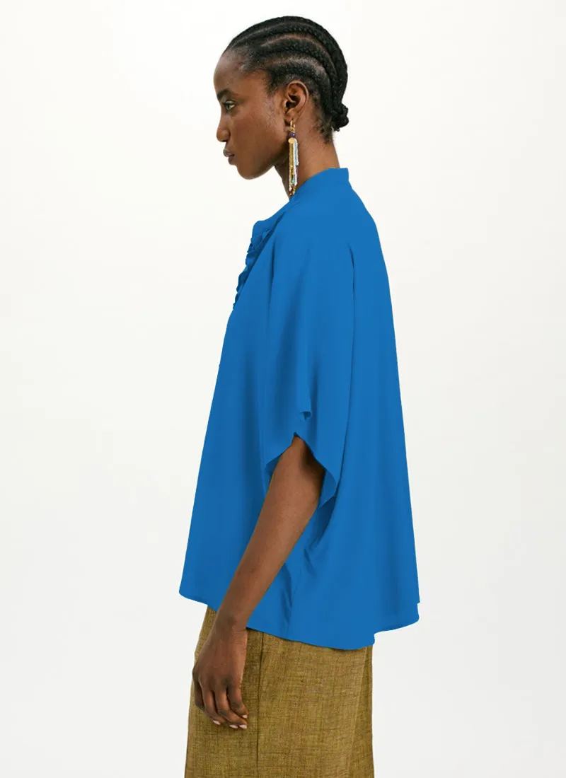 Berenice Ruffle Short Sleeve Blouse