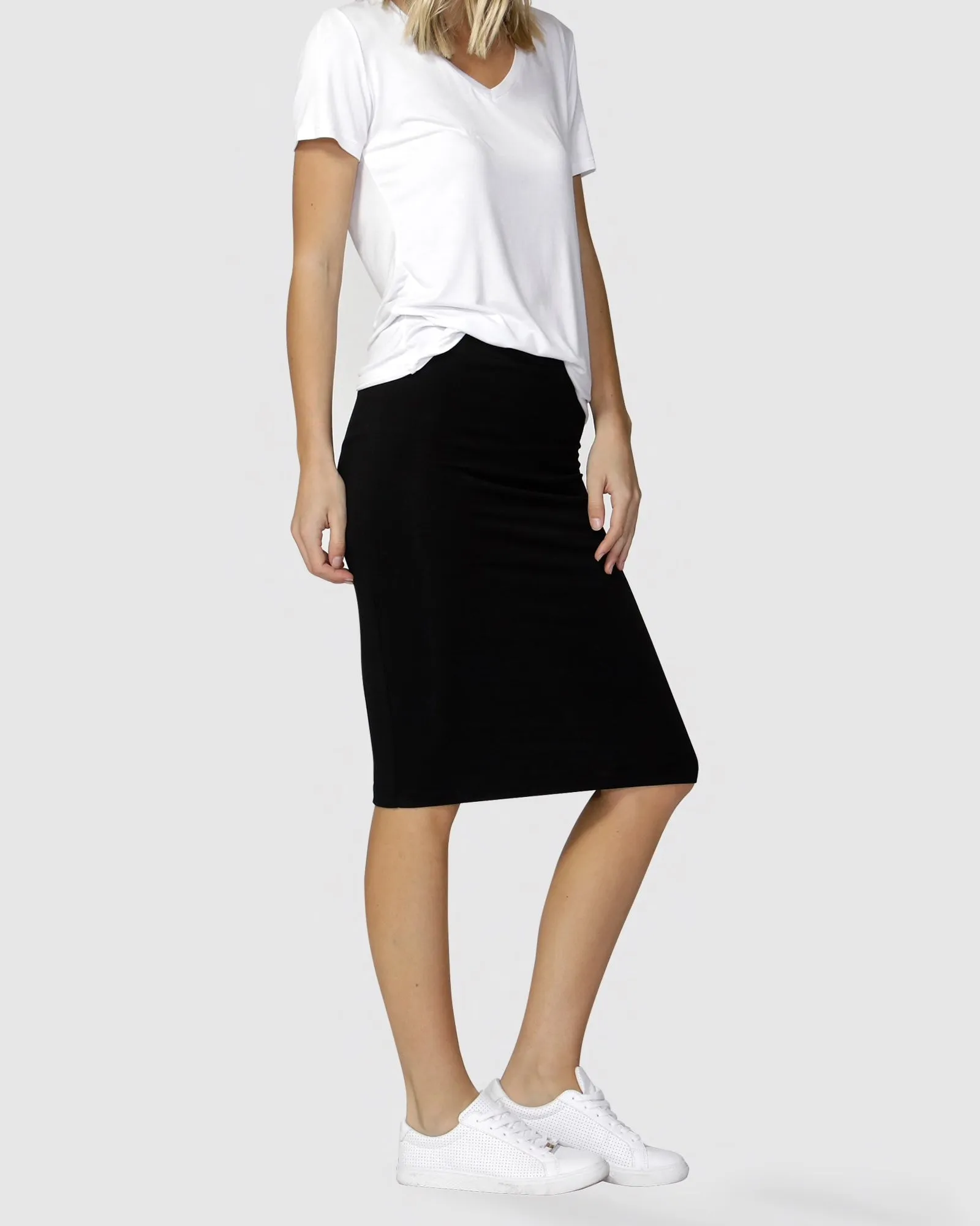 Betty Basics Alicia Midi Skirt BLACK