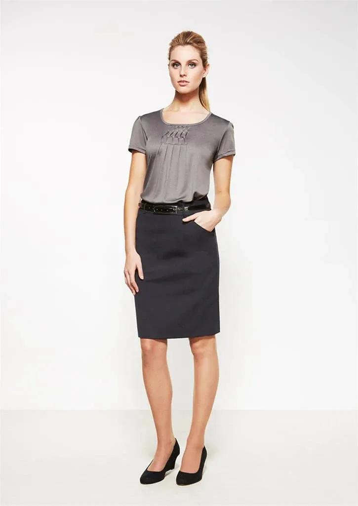 Biz Corporates Multi Pleat Skirt (24015)
