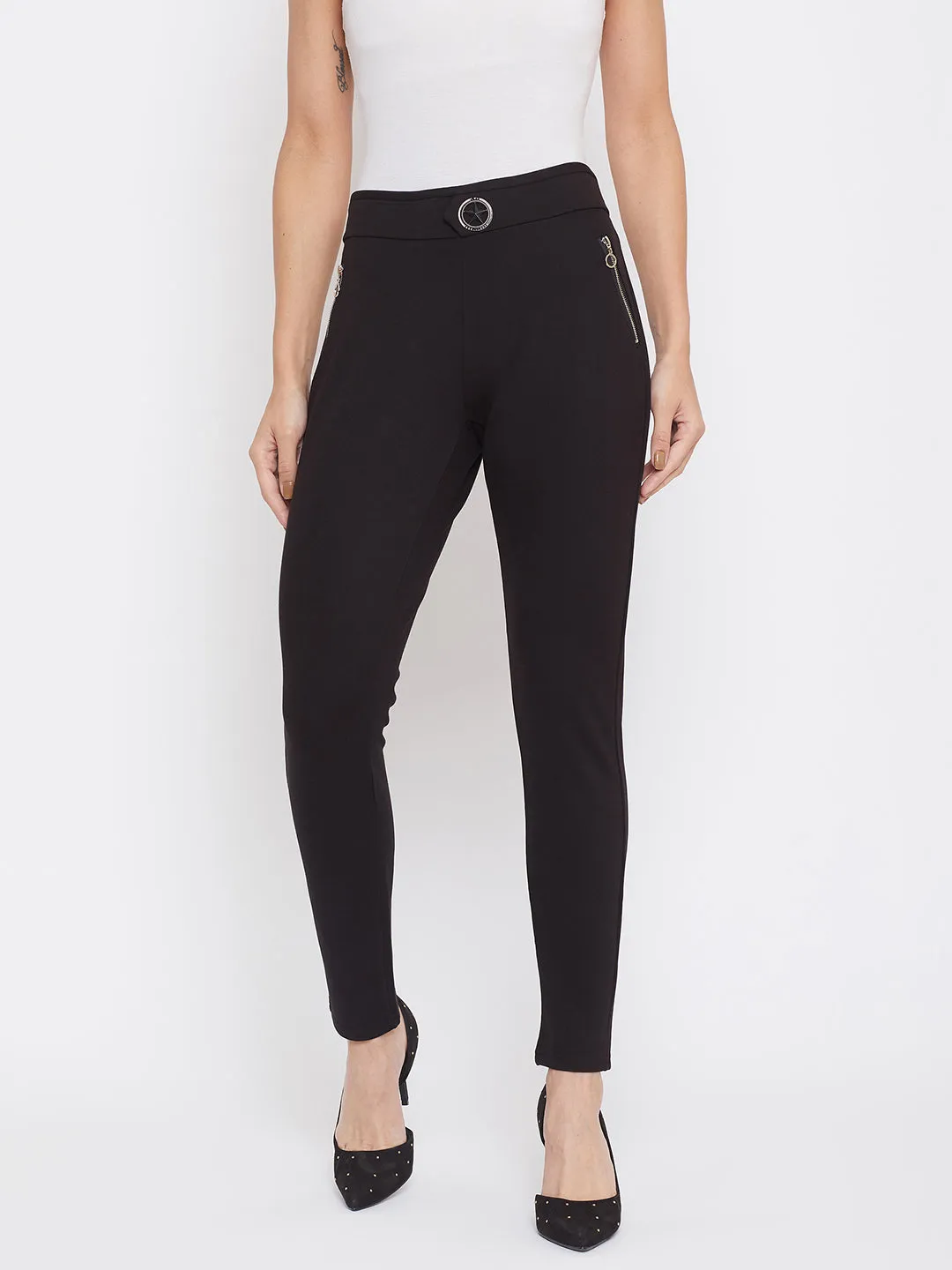 Black Skinny fit Trousers