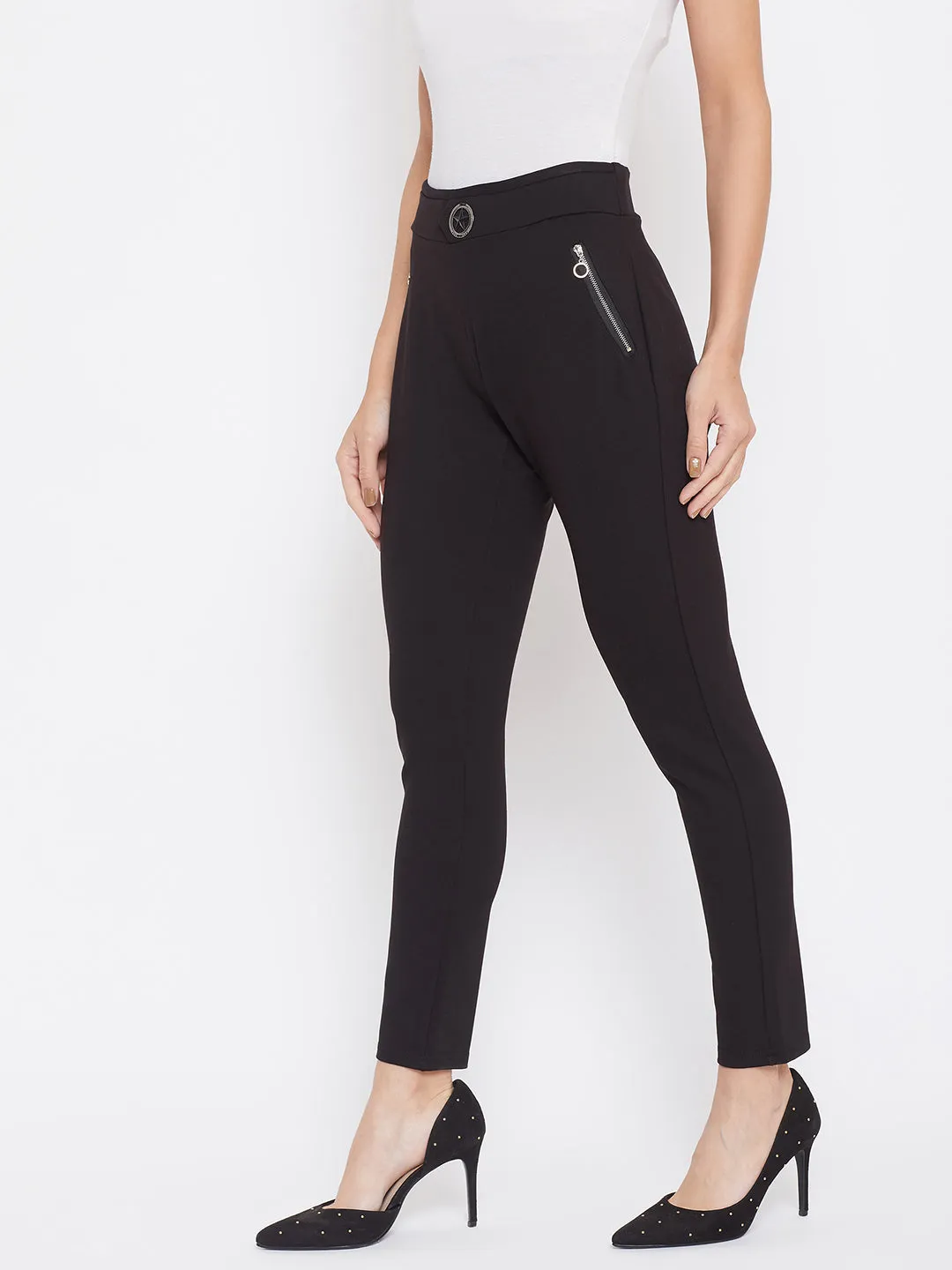 Black Skinny fit Trousers