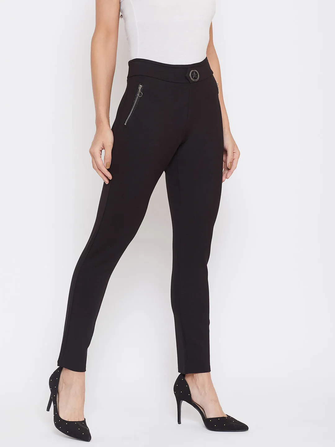 Black Skinny fit Trousers
