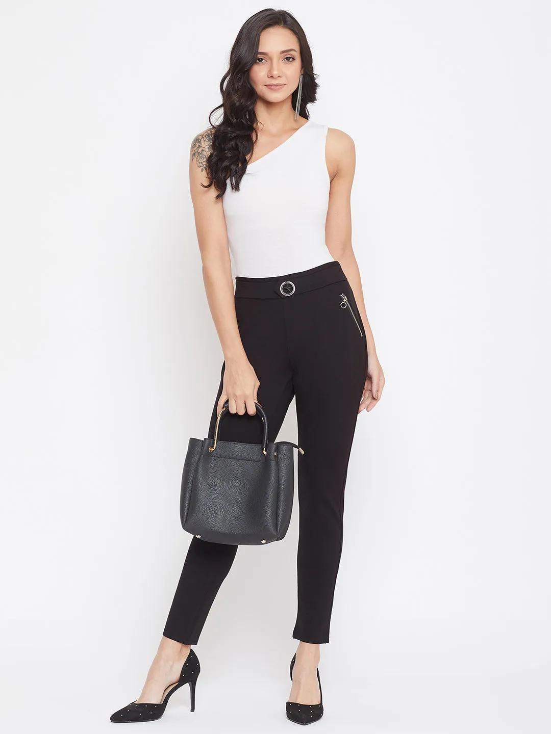 Black Skinny fit Trousers