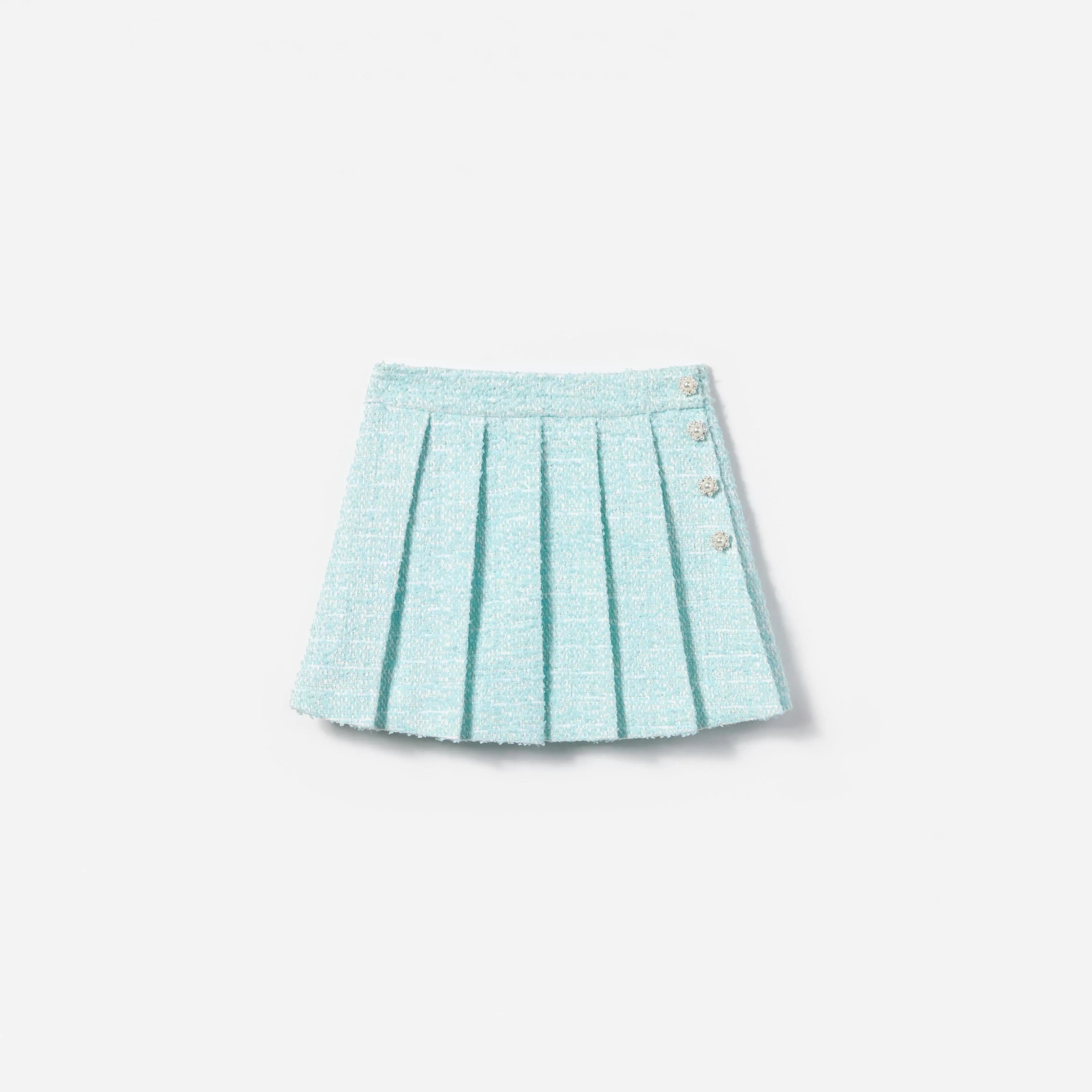 BLUE BOUCLE SKIRT