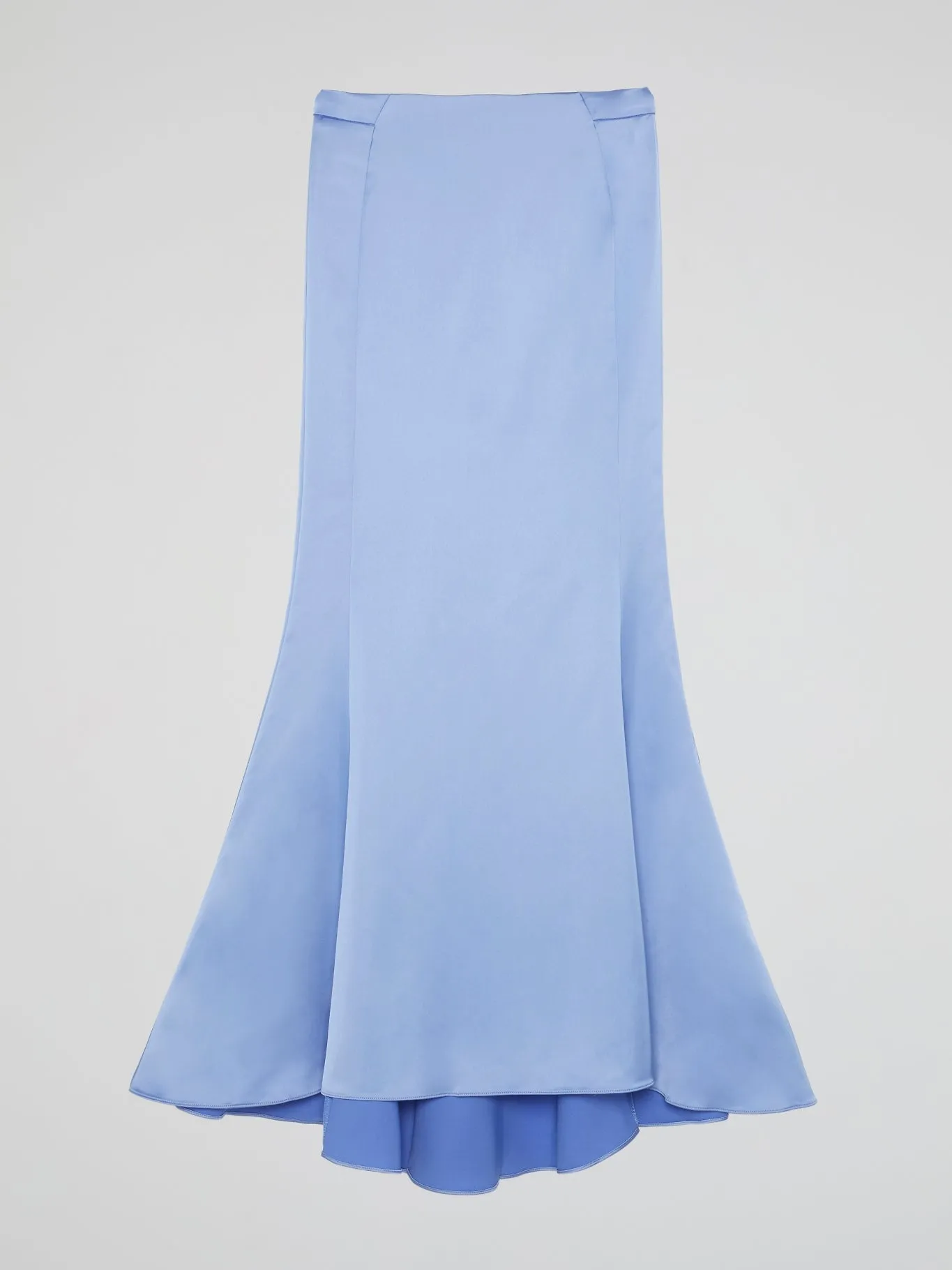 Blue Godet Long Skirt
