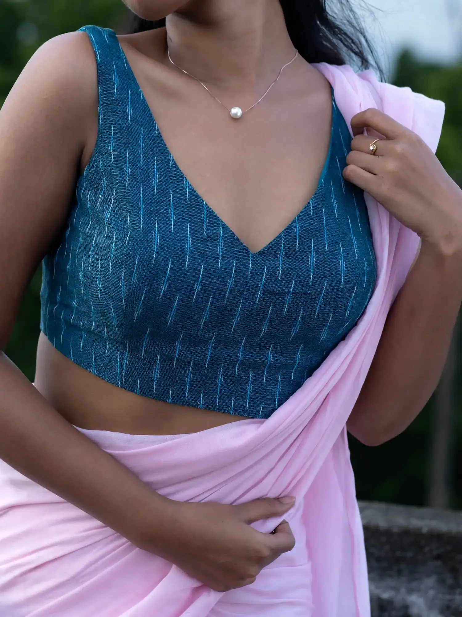 Blue Sette Sleeveless Blouse