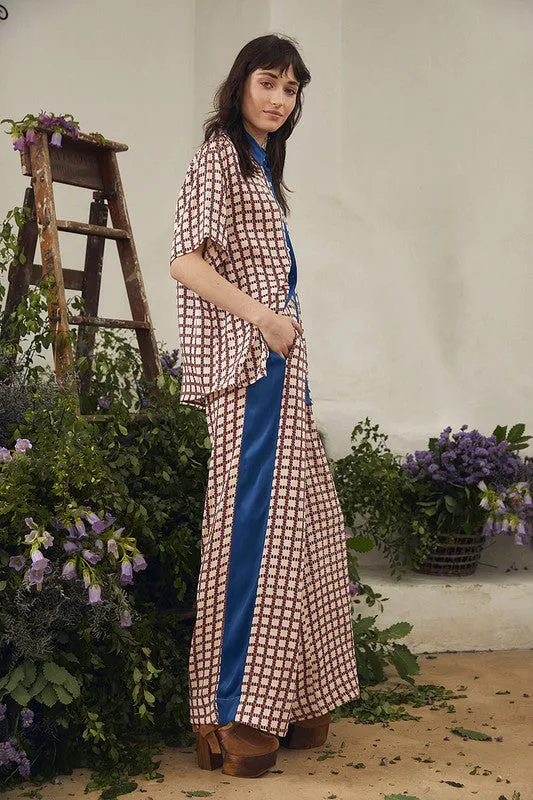Bohemian Traders | Drawstring Pant in Cubist Check