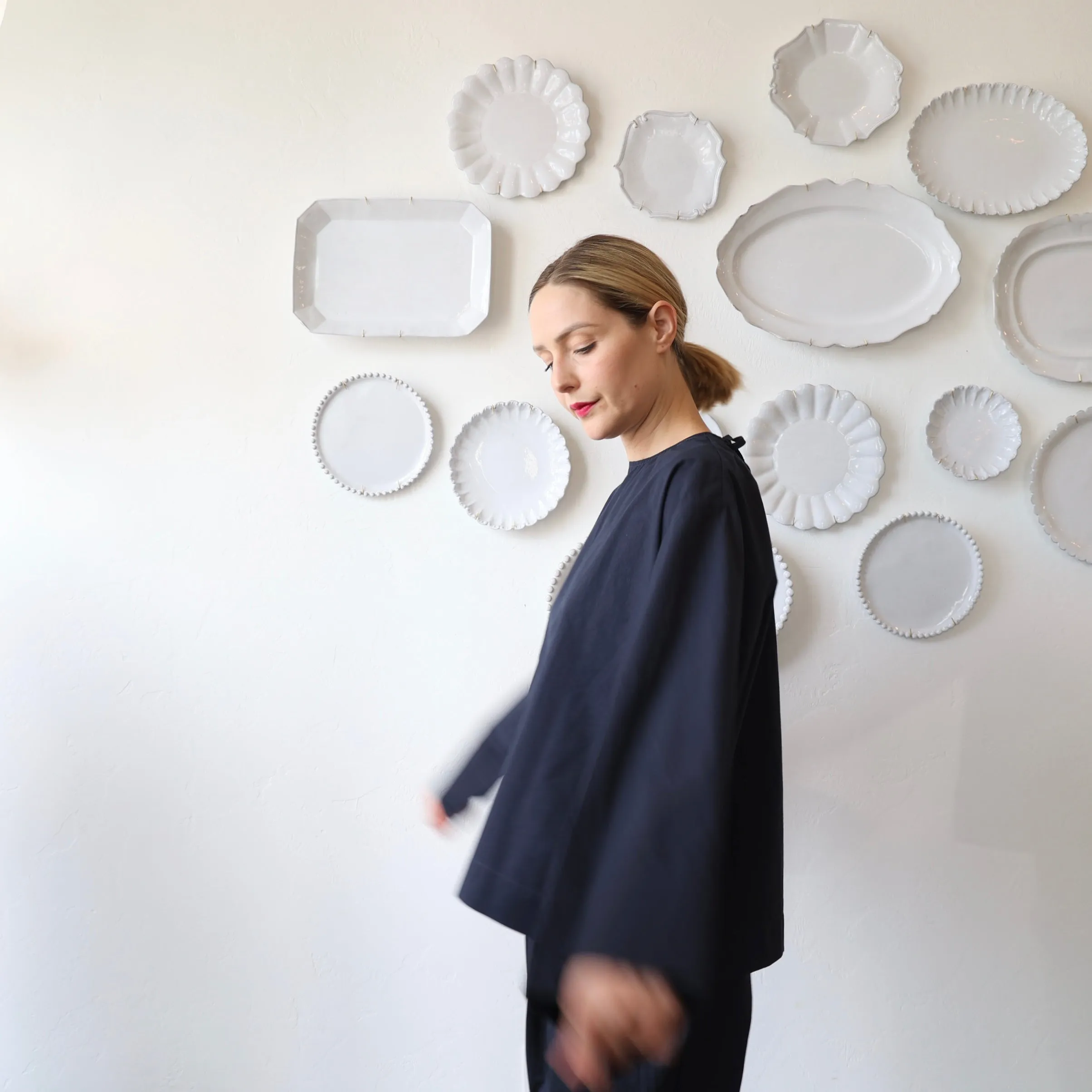Bon Tie Back Shirt - Navy