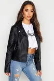 Boohoo Premium Faux Suede Biker Jacket