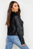 Boohoo Premium Faux Suede Biker Jacket