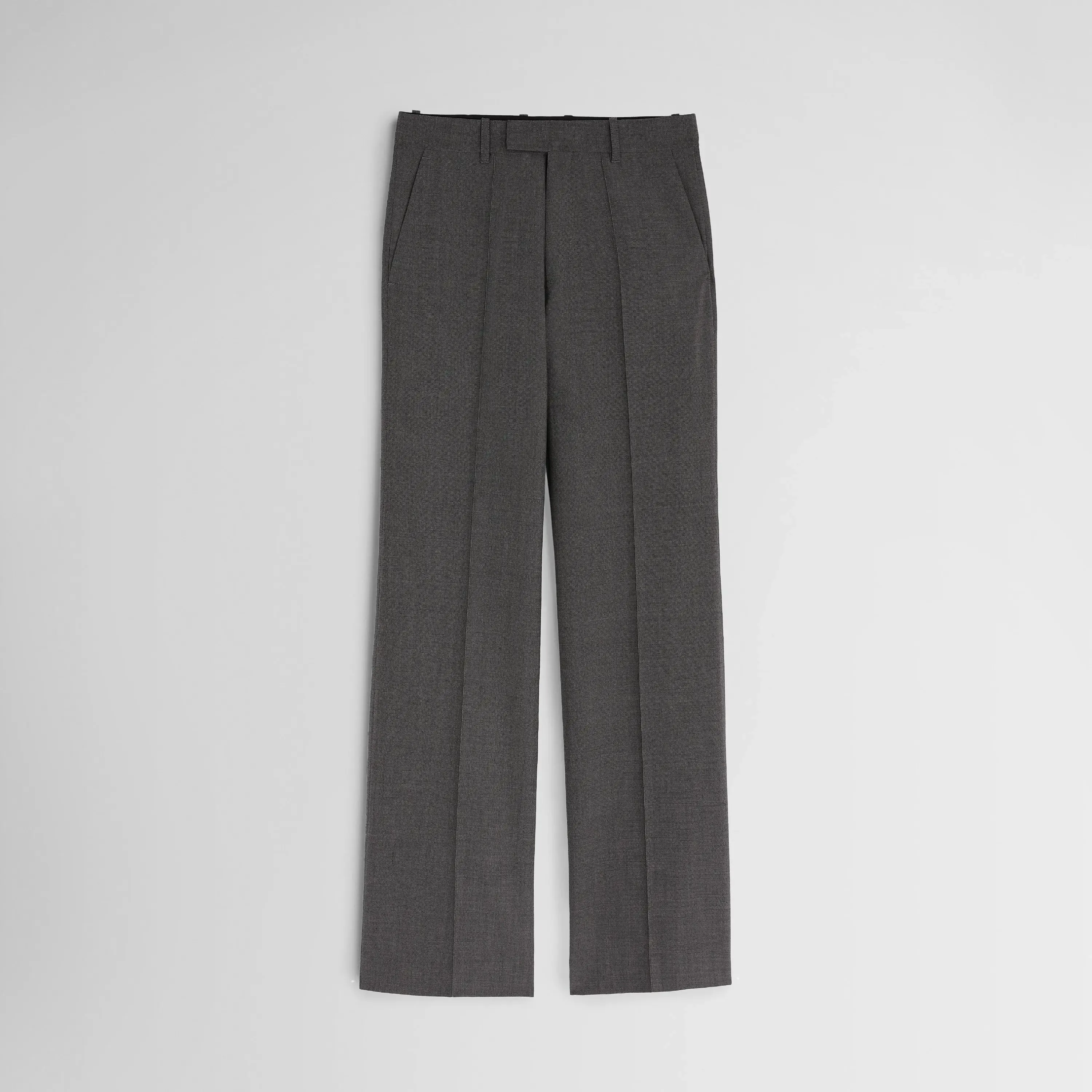 BOYISH TAILORED TROUSERS | dark taupe wool