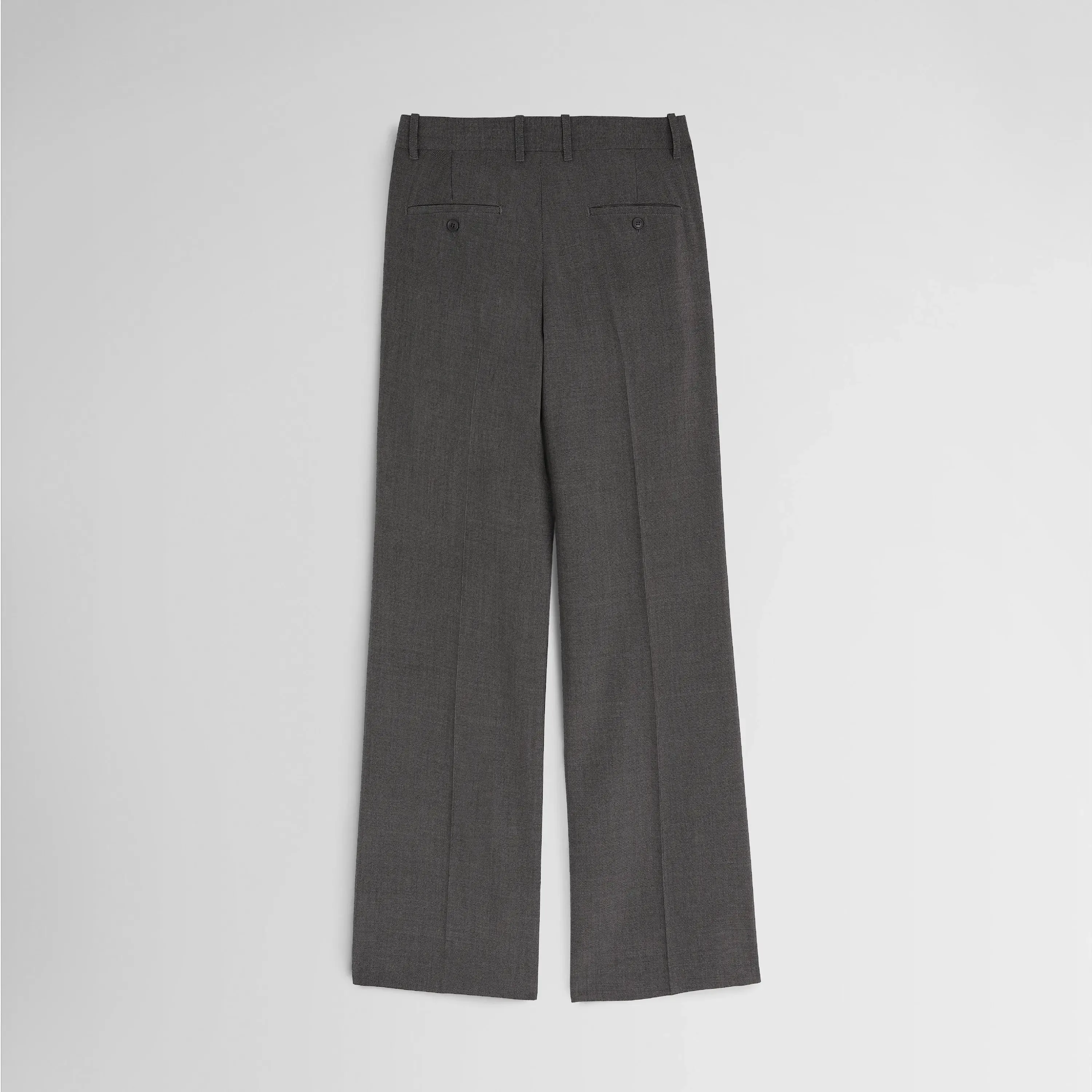 BOYISH TAILORED TROUSERS | dark taupe wool