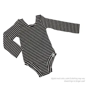 BR Basic Stripes RIB KNIT - Body Suit {4 sleeve lengths}