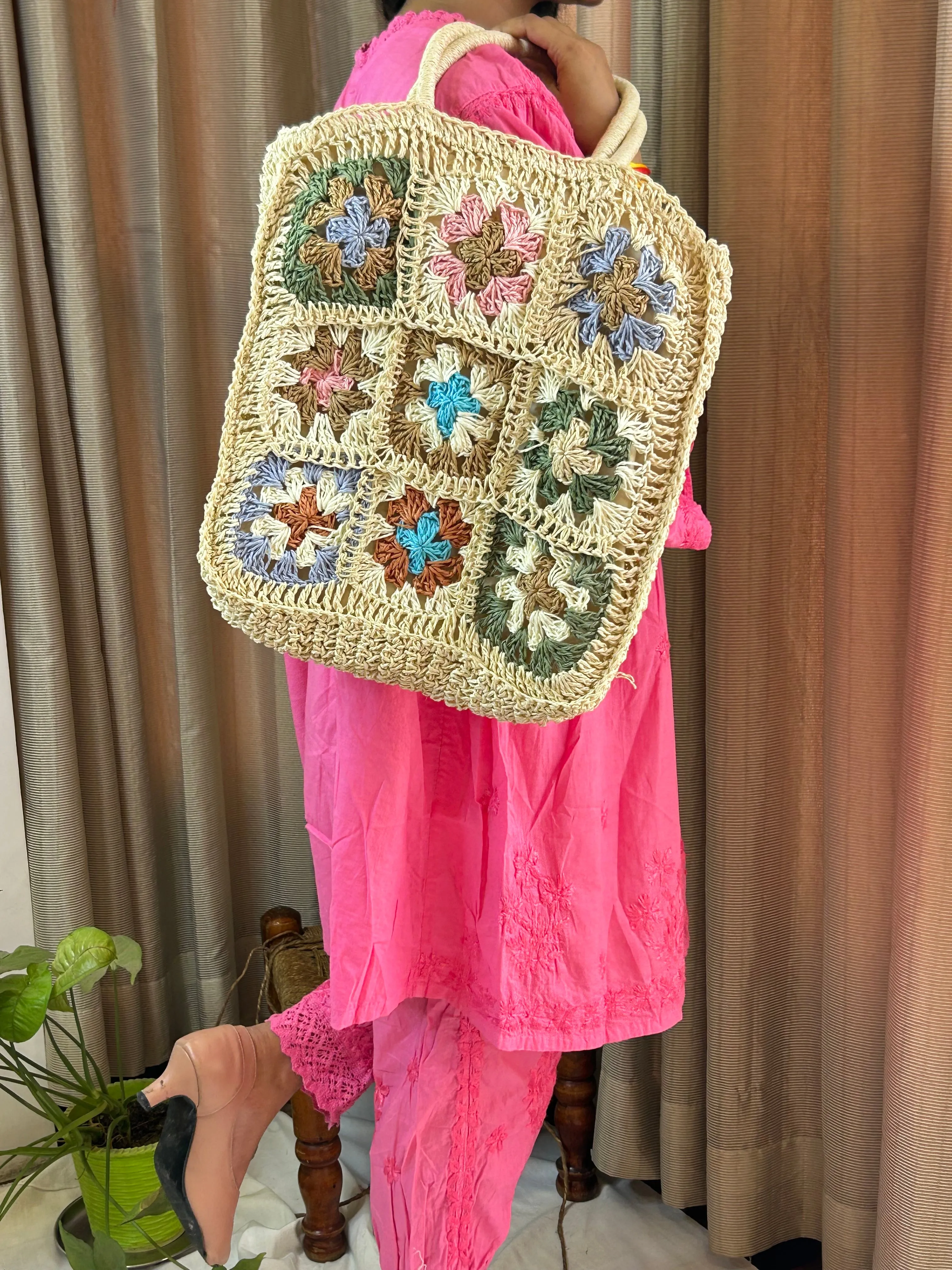 Bright Pink Chikankari Coord Set